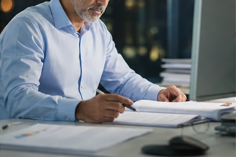 A senior accountant at month-end