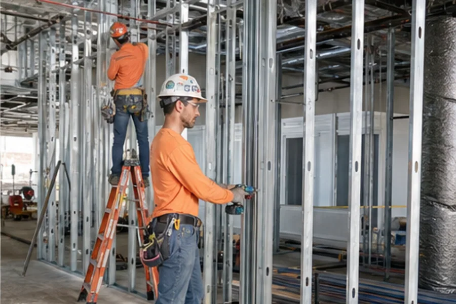 A commercial interior buildout