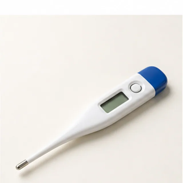 A digital thermometer