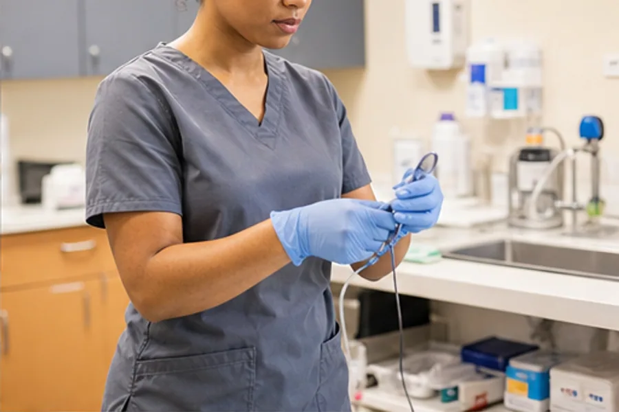 A specialty clinic exam room