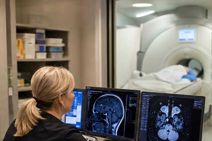 An MRI control room